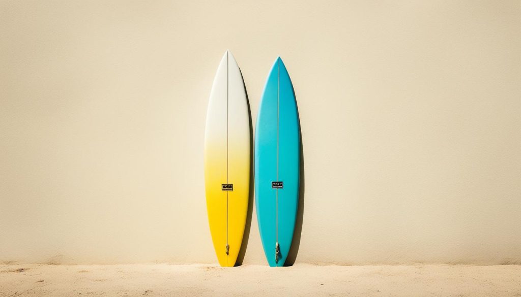 Effects of surfboard yellowing